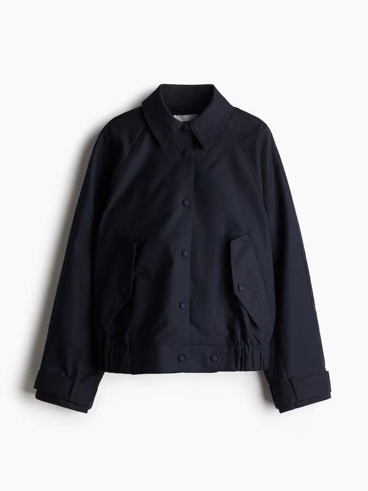 H&M Twill Jacket With Collar - Size Small - Nwt